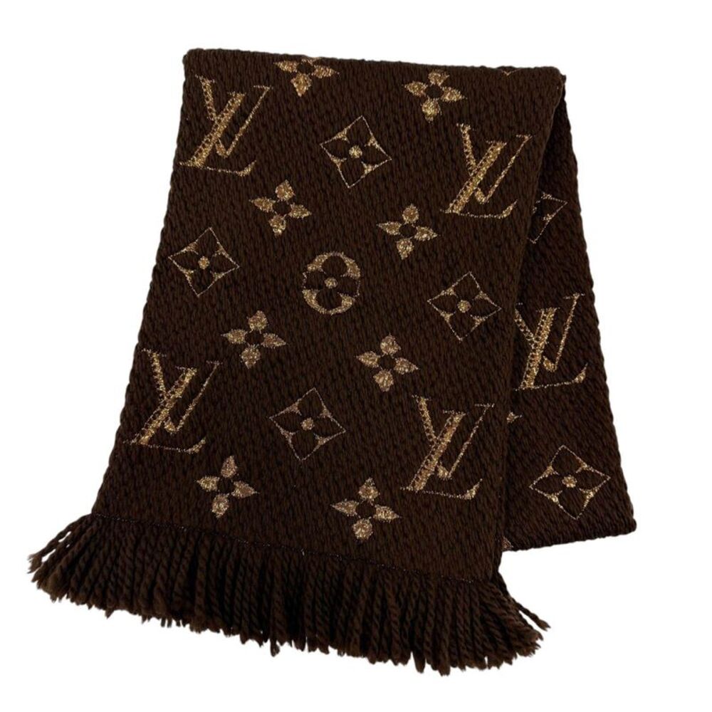 Louis Vuitton Logomania Shine Wool Silk Scarf